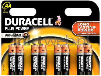 Duracell AA Plus Power 100% Combined box and product