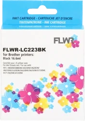 FLWR Brother LC-223BK zwart Front box