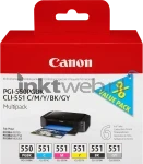 Canon CLI-551 6-pack zwart en kleur