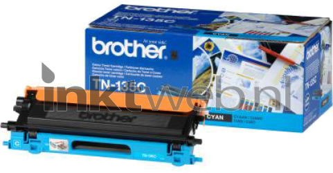 Brother TN-135C cyaan Combined box and product