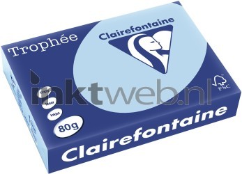 Clairefontaine A4 papier gekleurd Blauw Front box