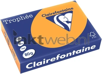 Clairefontaine A4 papier gekleurd Oranje Front box