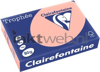 Clairefontaine A4 papier gekleurd Perzik Front box