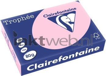 Clairefontaine A4 papier gekleurd Roze Front box