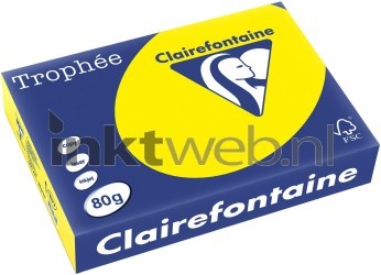 Clairefontaine A4 papier gekleurd Zonnegeel Front box