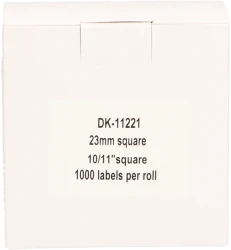 FLWR Brother  DK-11221 23 mm x 23 mm  wit Back box