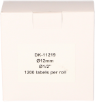 FLWR Brother  DK-11219 12 mm x 12 mm  wit