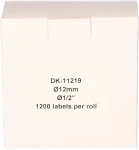 FLWR Brother  DK-11219 12 mm x 12 mm  wit