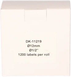 FLWR Brother  DK-11219 12 mm x 12 mm  wit Front box