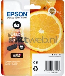 Epson 33XL foto zwart Front box