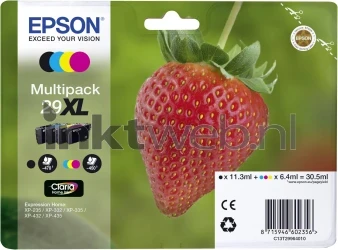 Epson 29XL multipack zwart en kleur Front box