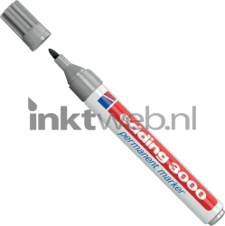 Edding 3000 Permanentmarker rond 1.5-3mm grijs Product only