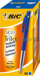 BIC Balpen Clic M10 50-pack blauw Front box