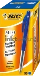 BIC Balpen Clic M10 50-pack blauw