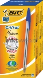 BIC Balpen Cristal Original 50-pack blauw Front box