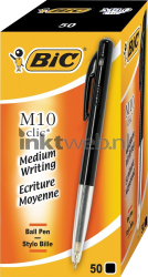 BIC Balpen Clic M10 50-pack zwart Front box