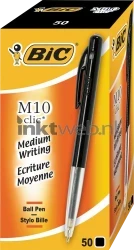 BIC Balpen Clic M10 50-pack zwart Front box