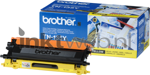 Brother TN-135Y geel Combined box and product