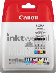 Canon CLI-571 4-Pack zwart en kleur Front box