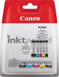 Canon CLI-571 5-pack zwart en kleur Front box