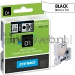 Dymo  D1 zwart op transparant breedte 9 mm