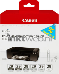Canon PGI-29 Multipack zwart en kleur Front box