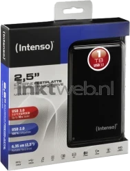 Intenso 2.5 HDD 1TB USB 3.0 zwart Front box