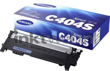 Samsung CLT-C404S cyaan Combined box and product