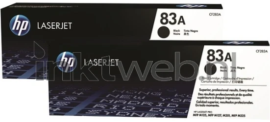 HP 83A 2-pack zwart Front box