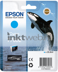 Epson T7602 cyaan Front box