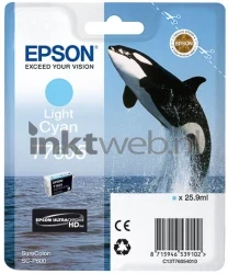 Epson T7605 licht cyaan Front box