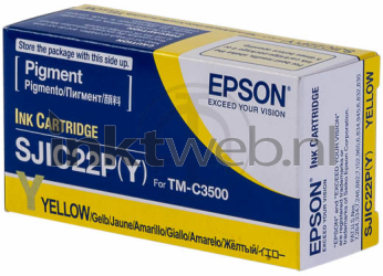 Epson SJIC22PY geel Front box