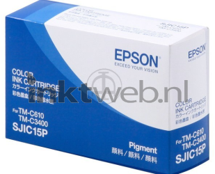 Epson SCIJ15P 3-pack cyaan Front box