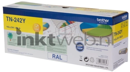 Brother TN-242Y geel Front box