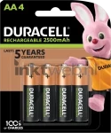 Duracell AA Rechargeable, 2500 mAh 4-pack