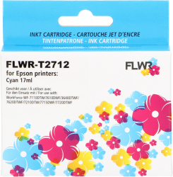 FLWR Epson 27XL T2712 cyaan Front box