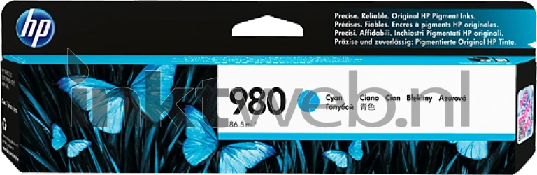 HP 980 cyaan Front box