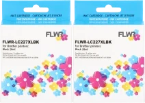 FLWR Brother LC-227BK 2-pack zwart