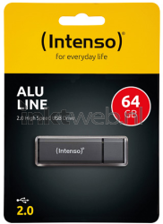 Intenso Alu Line USB Drive 64GB Antraciet Front box