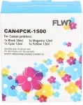 FLWR Canon PGI-1500XL 4-pack zwart en kleur