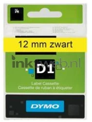 Dymo  D1 zwart op geel breedte 12 mm Front box