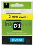 Dymo  D1 zwart op geel breedte 12 mm