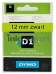 Dymo  D1 zwart op groen breedte 12 mm