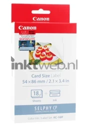 Canon KC-18IF cartridge en stickers kleur Front box