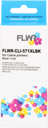 FLWR Canon CLI-571XL zwart Front box