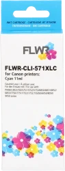 FLWR Canon CLI-571XL cyaan Front box