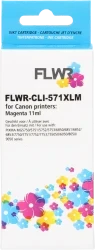 FLWR Canon CLI-571XL magenta Front box