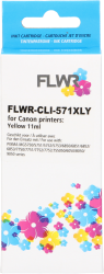 FLWR Canon CLI-571XL geel Front box