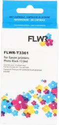 FLWR Epson 33XL (T3361) foto zwart Front box