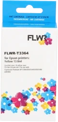 FLWR Epson 33XL (T3364) geel Front box